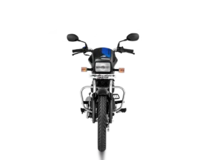 hero splendor plus i3s bike in black blue colour front look without background