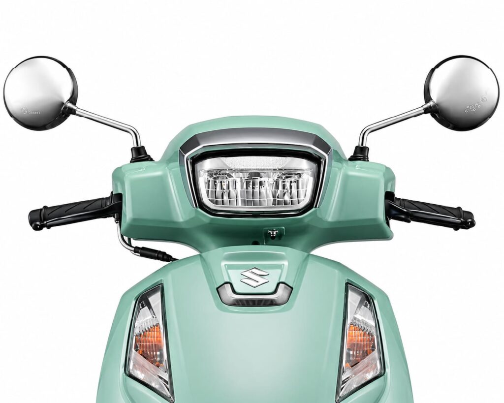 average of suzuki access 125 chrome finished mirror headlight