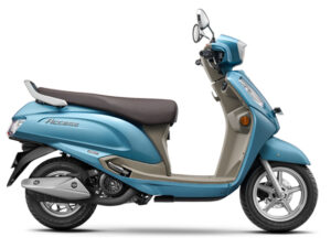 suzuki access 125 scooty pearl mat aqual silver colour alloy disc