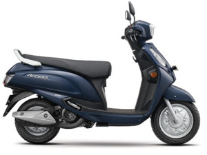 suzuki access 125 scooty metallic mat stellar blue colour drum rim