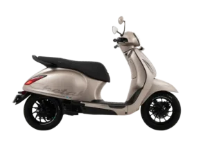 bajaj chetak electric scooter hazelnut colour with alloy wheels front disc no background