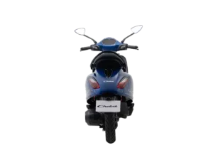 bajaj chetak electric scooter indigo metallic colour with back look tail light indicator no background