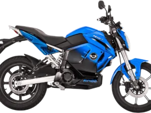 revolt rv 400 India Blue colour with disc brake alloy wheel