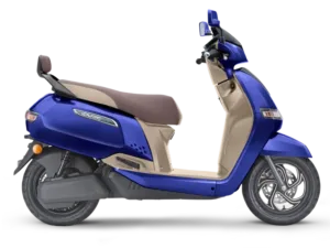 tvs iqube electric scooter blue