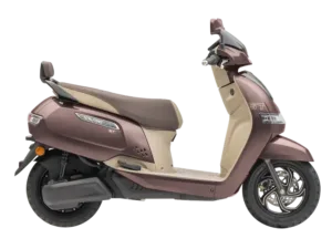 tvs iqube electric scooter copper bronze colour