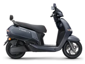 tvs iqube electric scooter dark grey colour