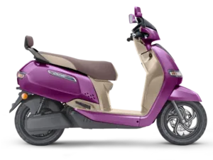 tvs iqube electric scooter purple