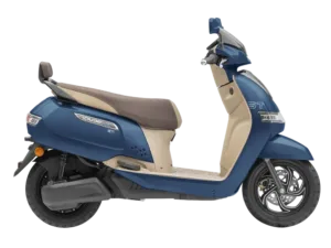 tvs iqube electric scooter starlight blue colour