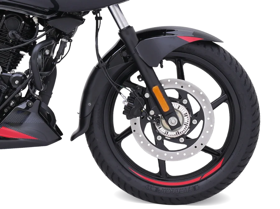 pulsar 220 new model front disc brake also performs at top speed