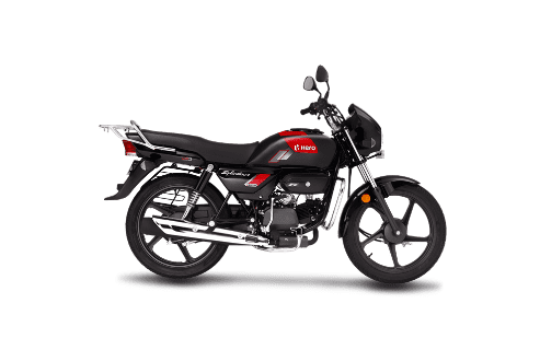hero splendor plus xtec model bike red black color