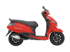 tvs jupiter 110 colors Meteor Red Gloss steel wheels