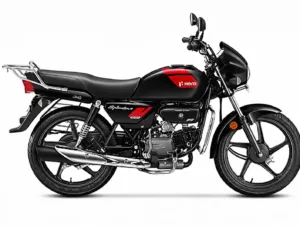 hero splendor plus i3s red black colour white background